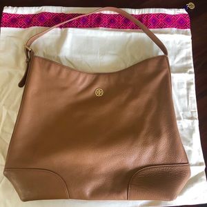 Tory Burch tan Hobo shoulder bag